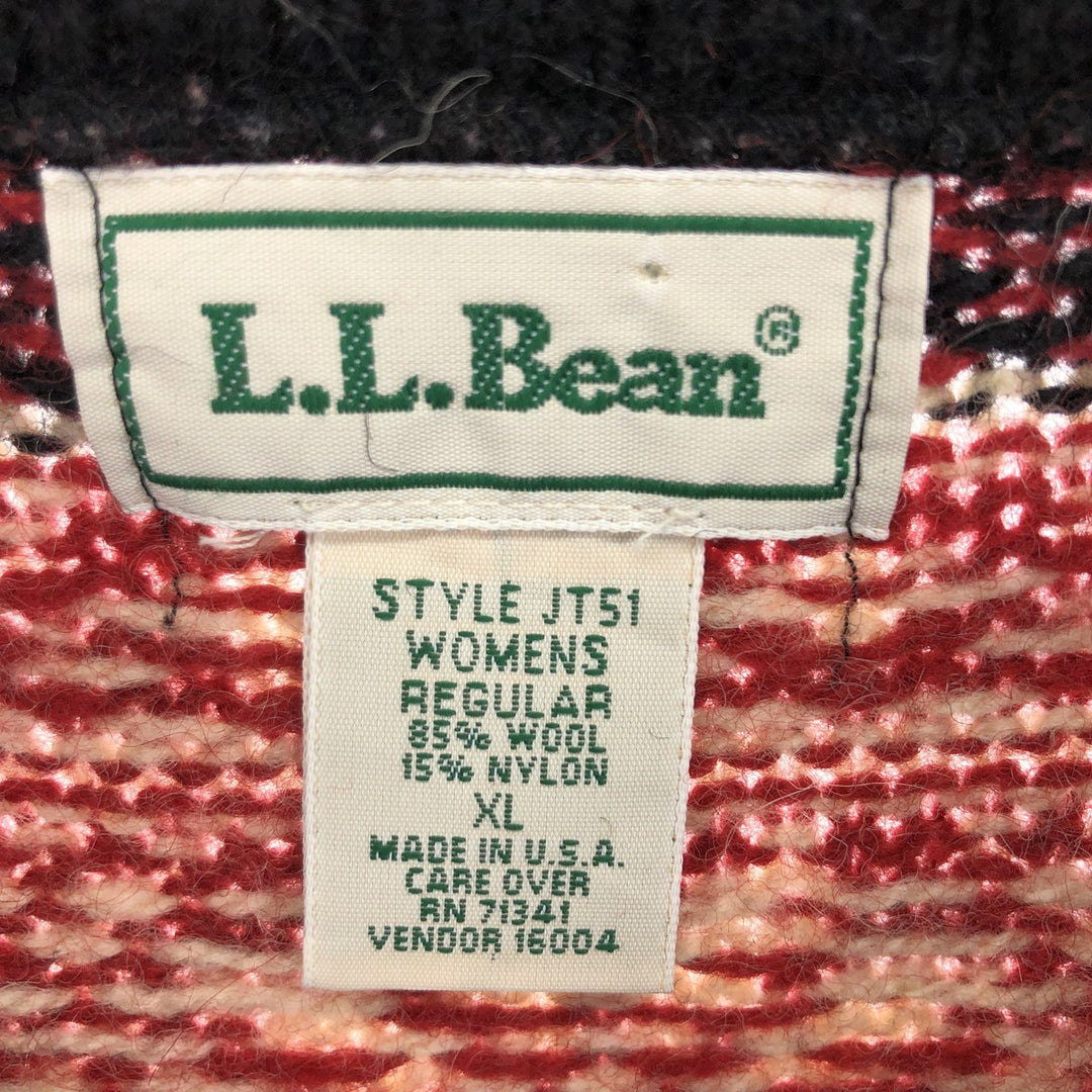 80'S LLBean Wool Tyrolean Sweater Made in USA Women's XL Vintage /eaa409044