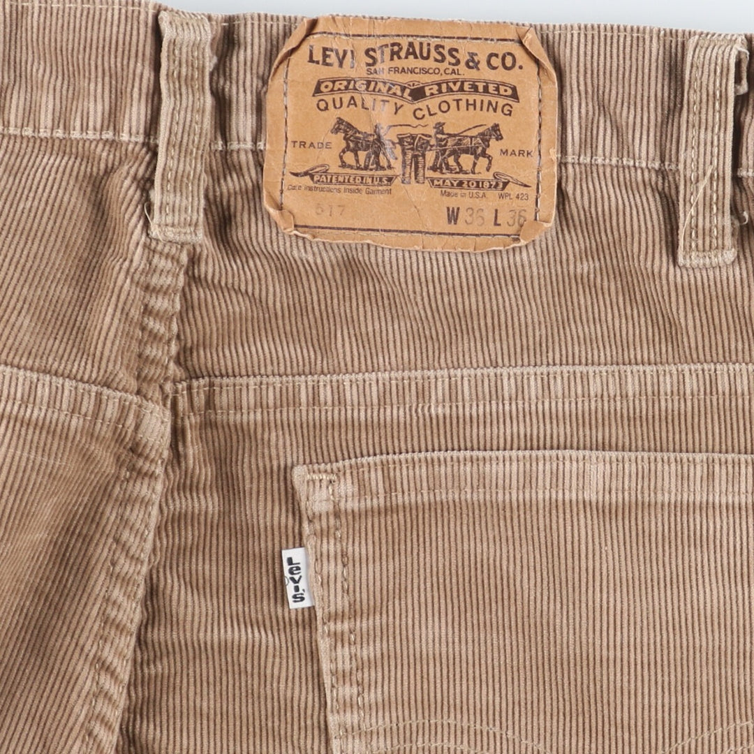 90'S Levi's 517 Bootcut Corduroy Pants Made in USA Men's W36 Vintage /eaa409051