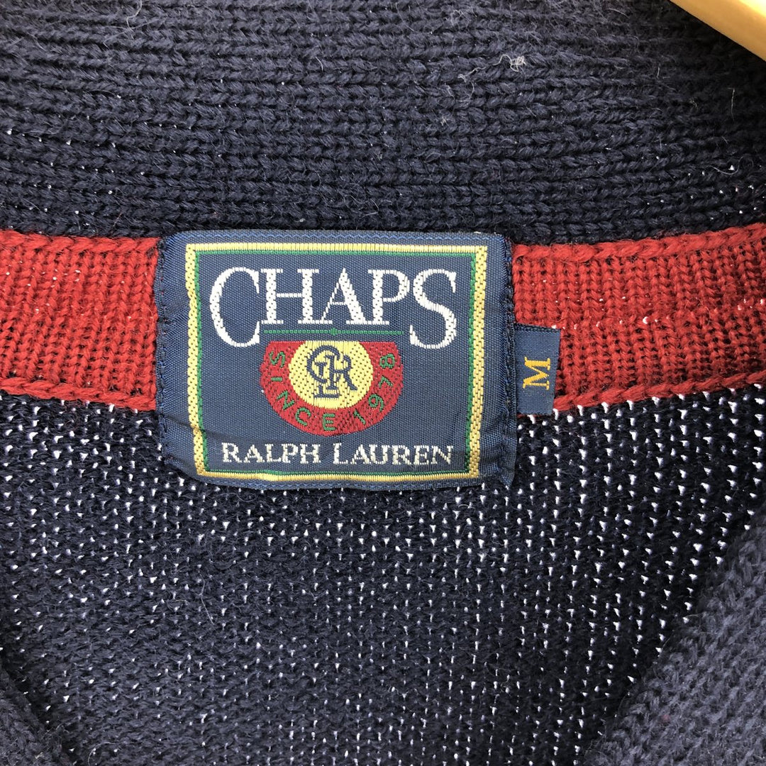 CHAPS RALPH LAUREN Wool Lettered Knit Cardigan Men's XL /eaa409239