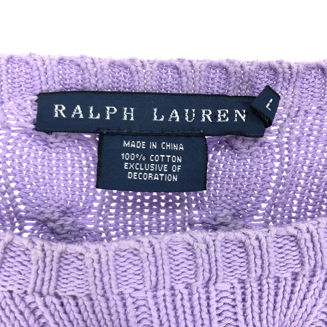 Ralph Lauren RALPH LAUREN Cotton knit sweater Women's L /eaa409246