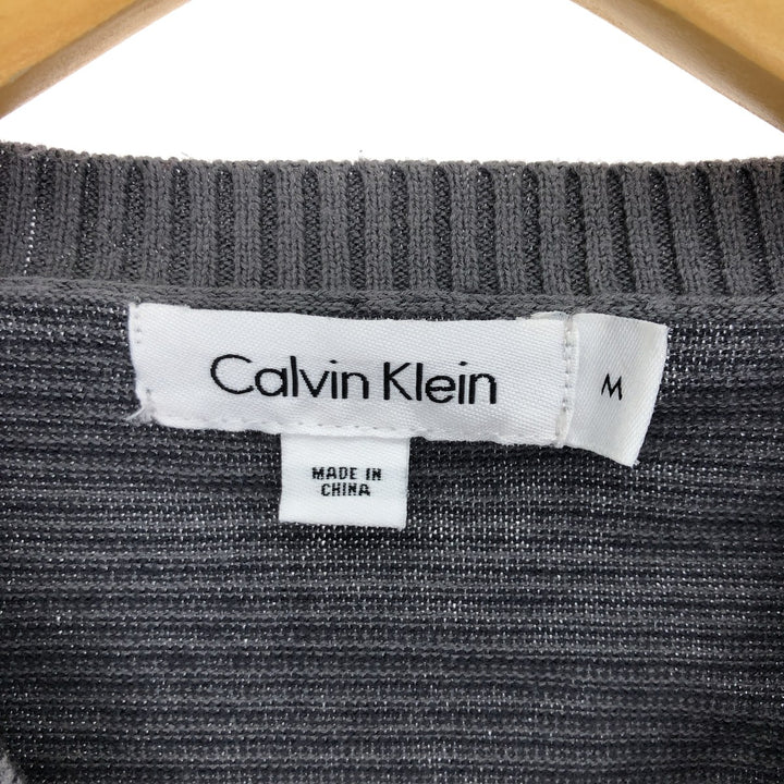 Calvin Klein All-over Print V-neck Cotton Knit Vest Men's M /eaa409493