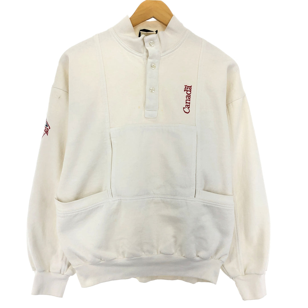 The Pecidie Half-button collared sweatshirt, men's M, vintage / eaa409524