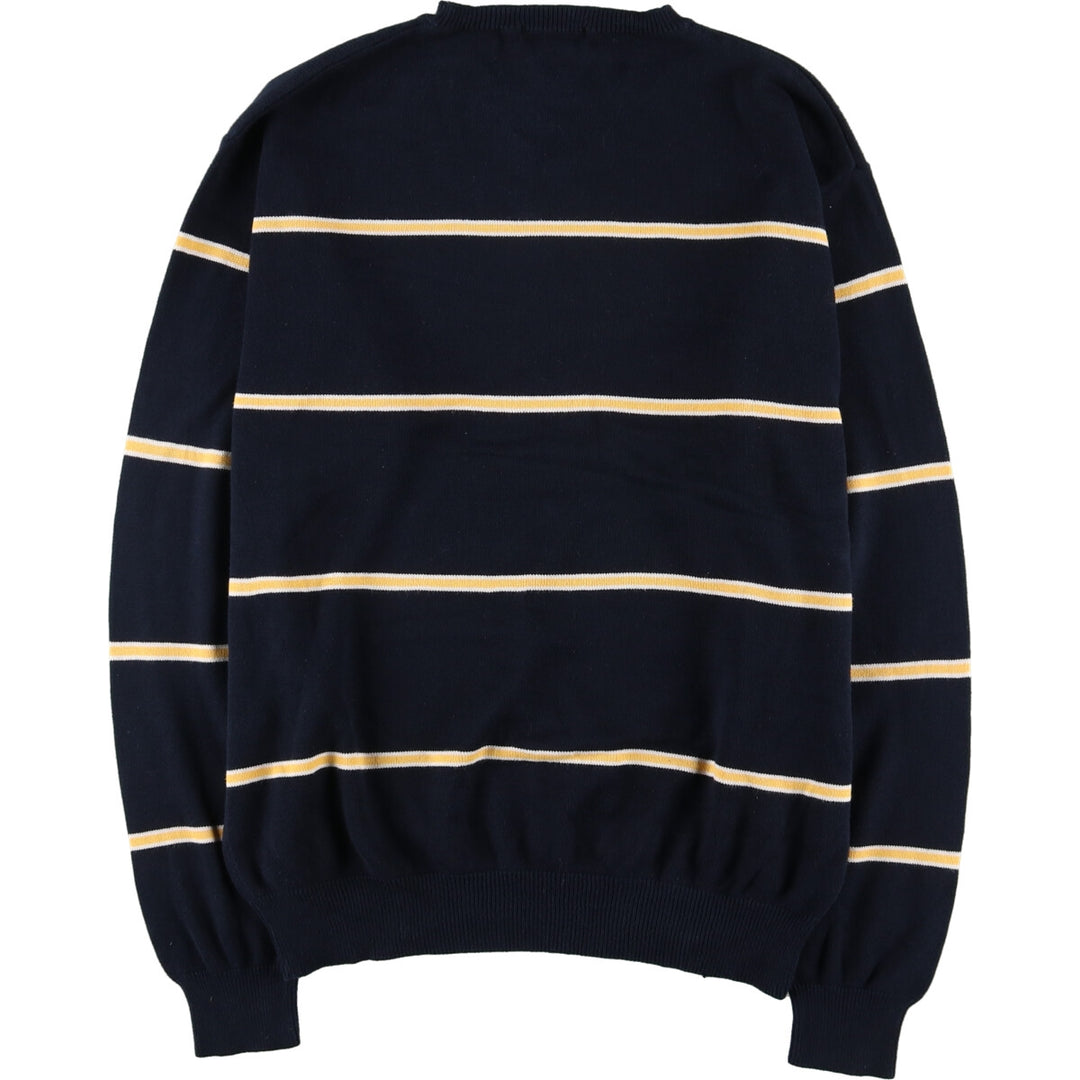 NAUTICA Striped Pattern Cotton Knit Sweater Men's L /eaa409587