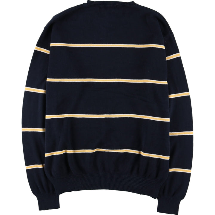 NAUTICA Striped Pattern Cotton Knit Sweater Men's L /eaa409587