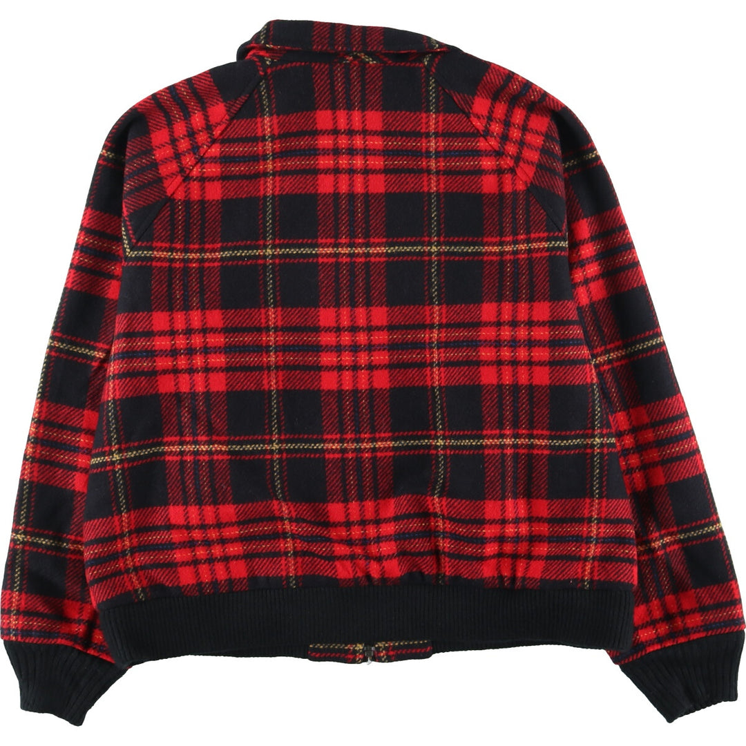 Pendleton Check Pattern Wool Blouson Made in USA Men's L /eaa409679