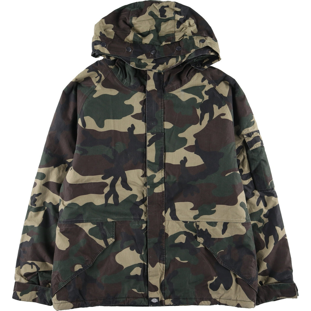 Dickies Camouflage Pattern Padded Hoodie Men's L /eaa409695