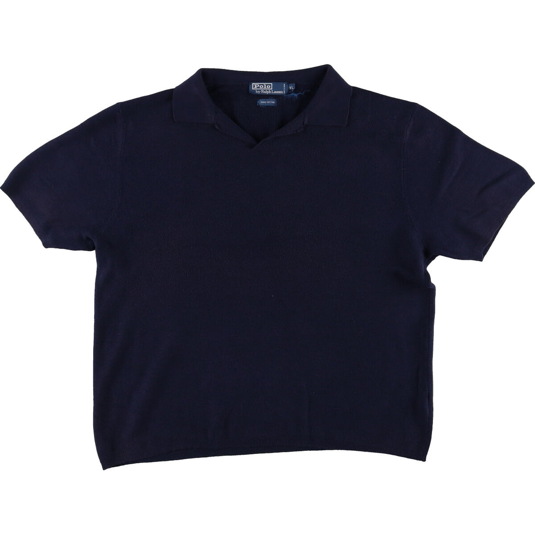 Ralph Lauren POLO by Ralph Lauren Collared Short Sleeve Cotton Knit Sweater Men's XL /eaa409885