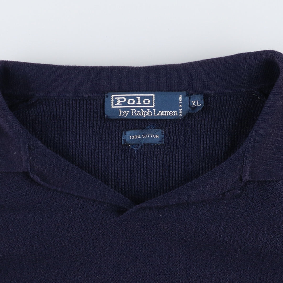 Ralph Lauren POLO by Ralph Lauren Collared Short Sleeve Cotton Knit Sweater Men's XL /eaa409885