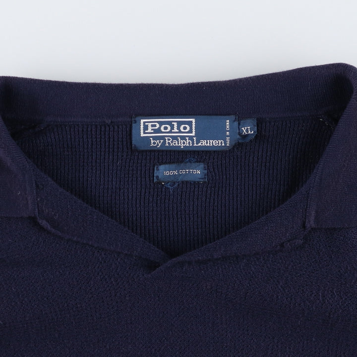 Ralph Lauren POLO by Ralph Lauren Collared Short Sleeve Cotton Knit Sweater Men's XL /eaa409885