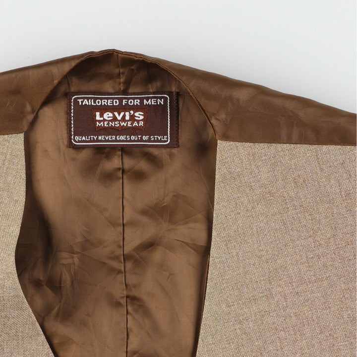 70s~ Levi's ACTION SUIT STA-PREST Sta-Prest Gilet Suit Vest Men's S Vintage /eaa409917