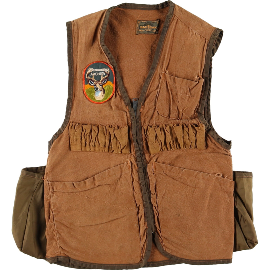 70's SAFTBAK Hunting Vest Men's S Vintage /eaa409921