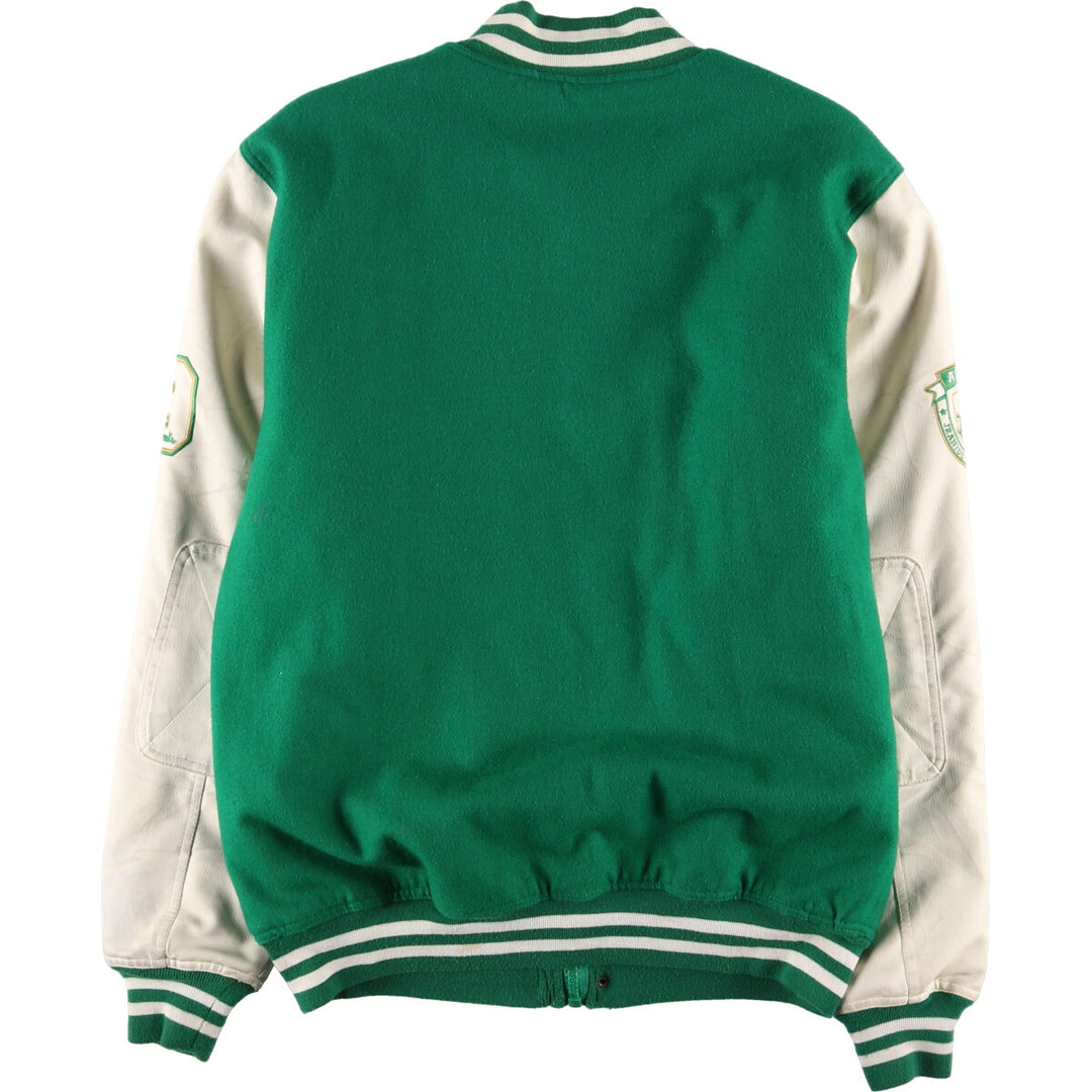 Akademiks Faux Leather Sleeve Wool Varsity Jacket Award Jacket Varsity Jacket Men's XL /eaa409951