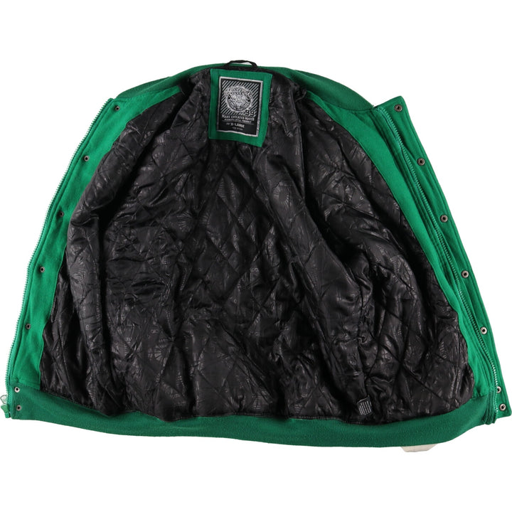 Akademiks Faux Leather Sleeve Wool Varsity Jacket Award Jacket Varsity Jacket Men's XL /eaa409951