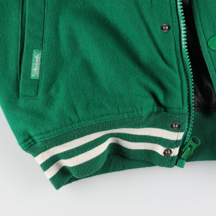 Akademiks Faux Leather Sleeve Wool Varsity Jacket Award Jacket Varsity Jacket Men's XL /eaa409951