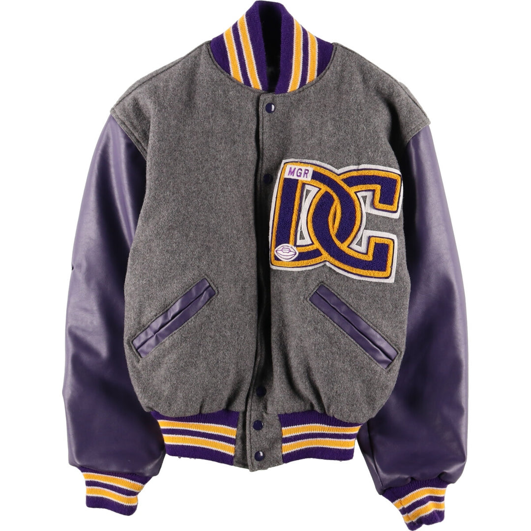 NEFF Faux Leather Wool Varsity Jacket Award Jacket Varsity Jacket Men's M /eaa409952