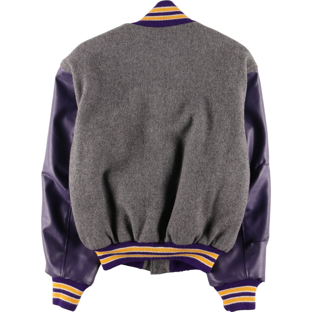 NEFF Faux Leather Wool Varsity Jacket Award Jacket Varsity Jacket Men's M /eaa409952