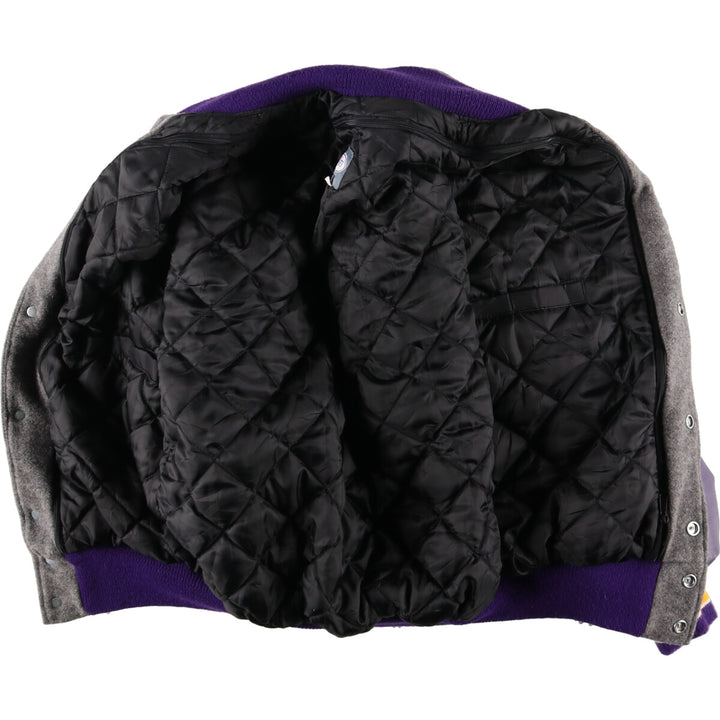 NEFF Faux Leather Wool Varsity Jacket Award Jacket Varsity Jacket Men's M /eaa409952