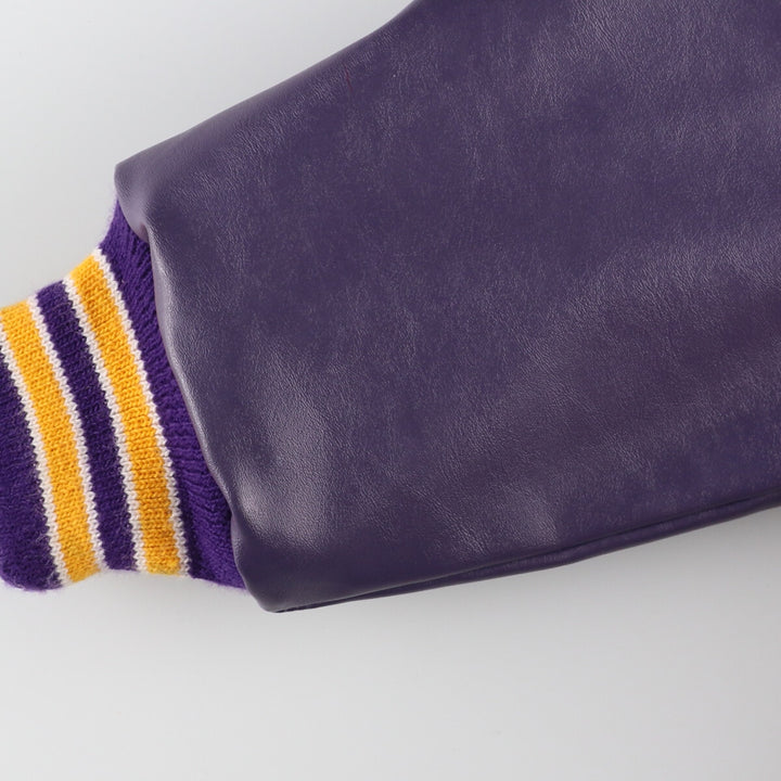 NEFF Faux Leather Wool Varsity Jacket Award Jacket Varsity Jacket Men's M /eaa409952