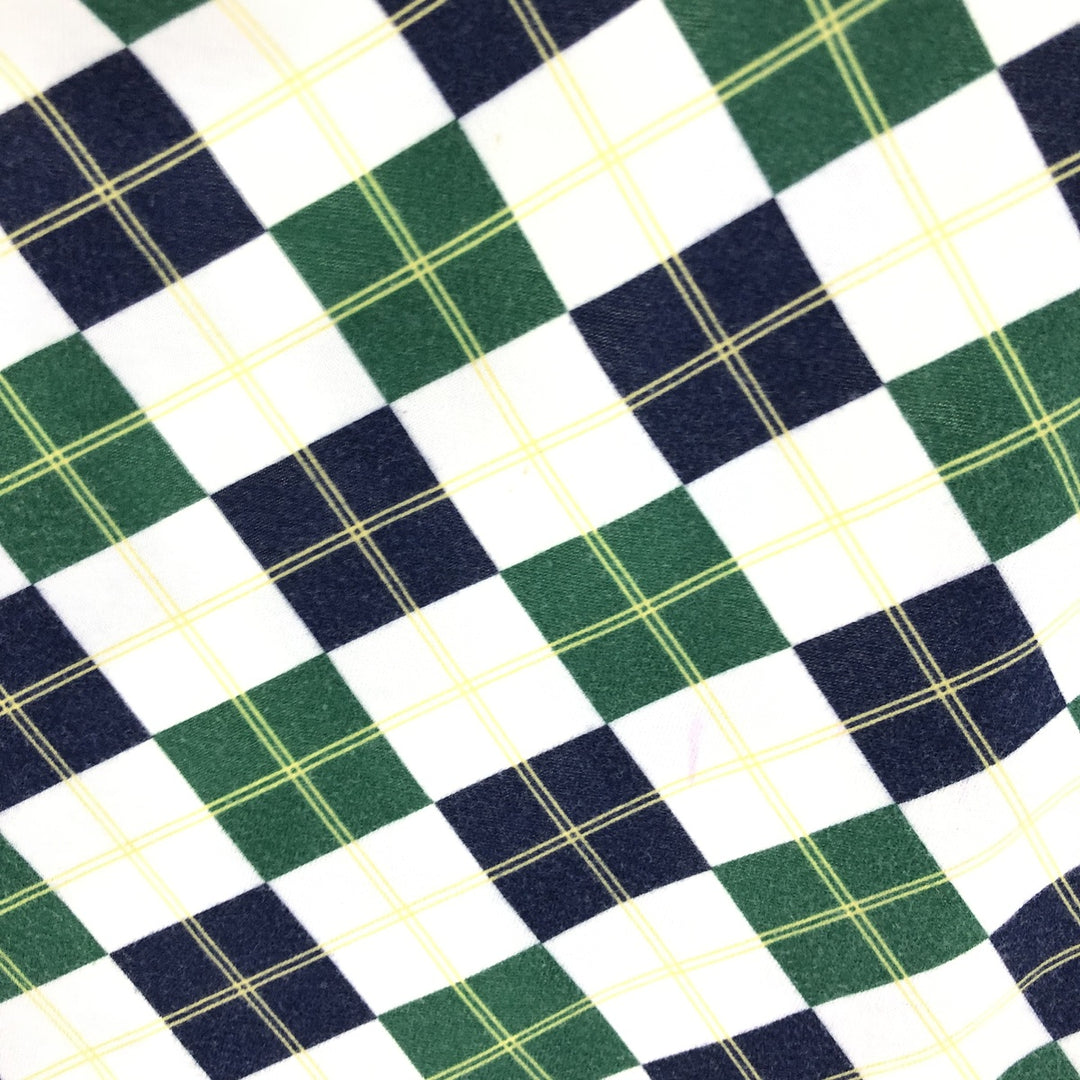 90'S Tommy Hilfiger Argyle Pattern Short Sleeve Polo Shirt Men's L Vintage cotton white type Vintage Second Hand