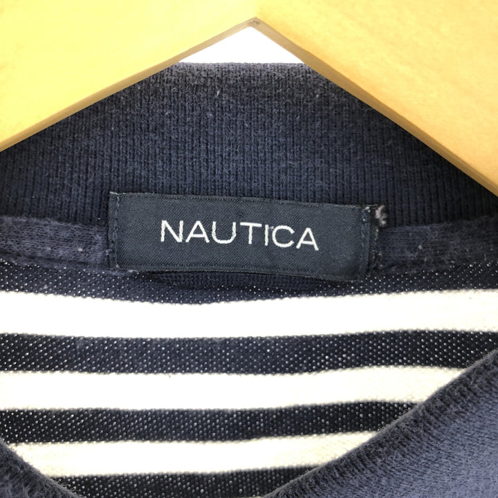 NAUTICA Short Sleeve Striped Polo Shirt Men's M /eaa410075