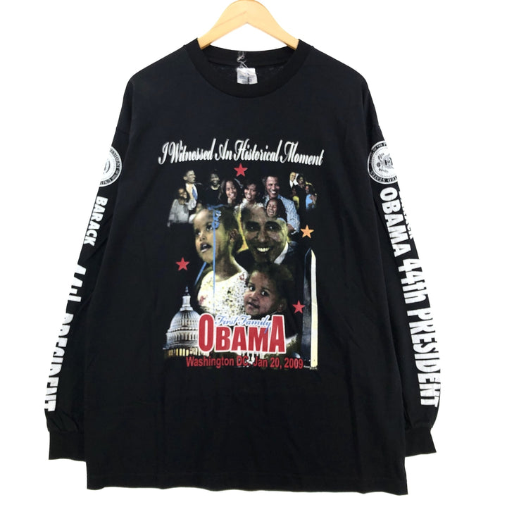 ALSTYLE BARACK OBAMA Barack Obama Long T-shirt Long T Men's XL /eaa410245