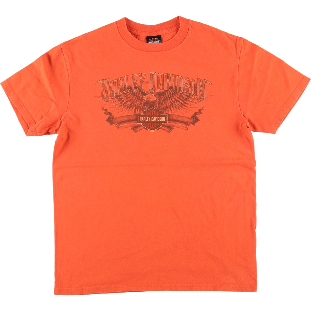 00'S Harley-Davidson Eagle Pattern Motorcycle Bike T-shirt Men's L /eaa410324