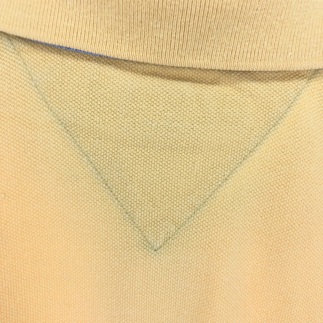 00'S Tommy Hilfiger short sleeve polo shirt men's XL cotton yellow type Vintage Second Hand