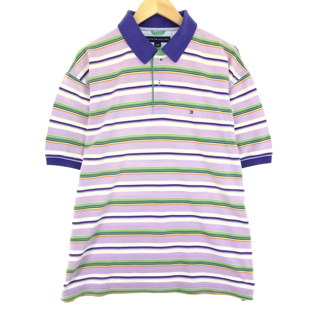 Tommy Hilfiger Multi-border short sleeve striped polo shirt Men's XL /eaa410415