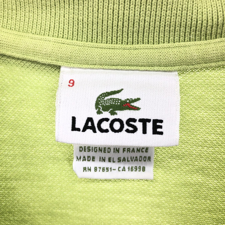 Lacoste LACOSTE French design short sleeve polo shirt size 9 men's XL equivalent /eaa410446