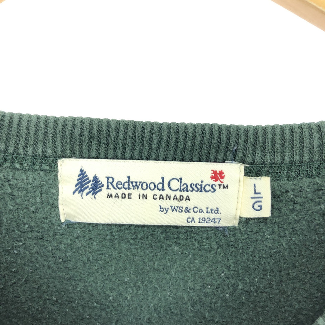 REDWOOD CLASSICS Sweatshirt Trainer Made in Canada Men's L /eaa410468