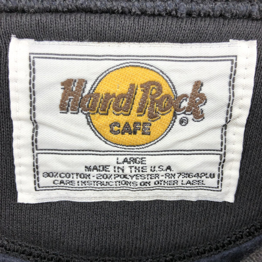 90'S Hard Rock Cafe ORLANDO Advertising Sweatshirt Trainer Made in USA Men's L Vintage /eaa410471