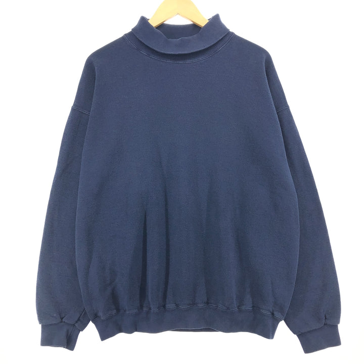 90'S PLUMA Turtleneck Plain Blank Sweatshirt Trainer Made in USA Men's L Vintage /eaa410473