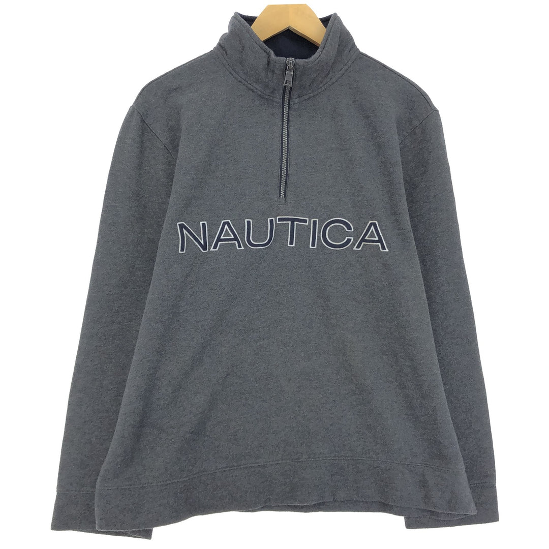 NAUTICA Half-Zip Sweatshirt, Trainer, Men's, L /eaa410481