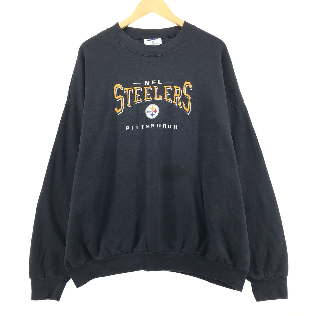 Big size 90'S CSA NFL Pittsburgh Steelers printed sweatshirt, made in USA, men's XXXL /eaa410510