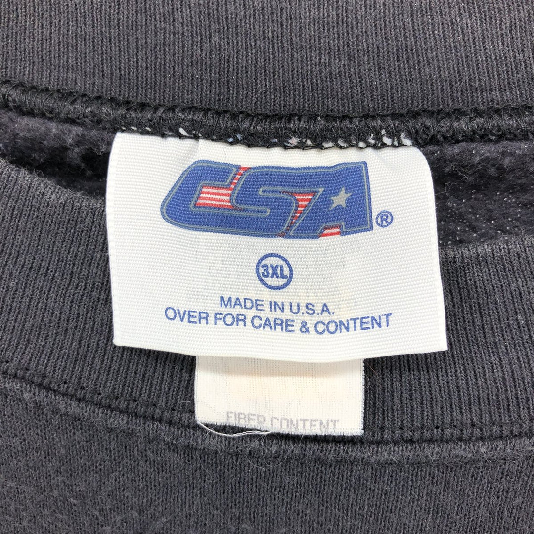 Big size 90'S CSA NFL Pittsburgh Steelers printed sweatshirt, made in USA, men's XXXL /eaa410510