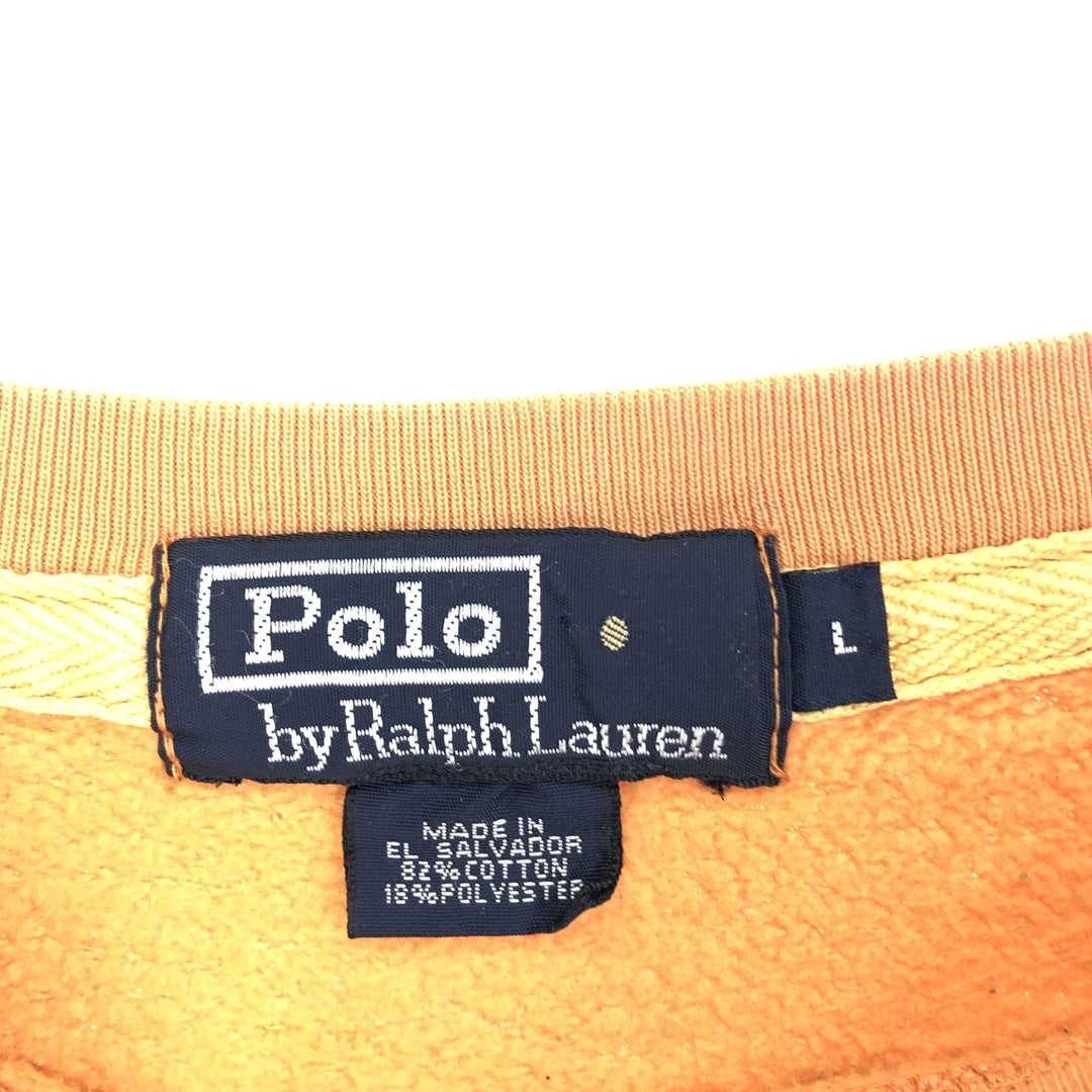 Ralph Lauren POLO by Ralph Lauren Logo Sweatshirt Trainer Men's L /eaa410526