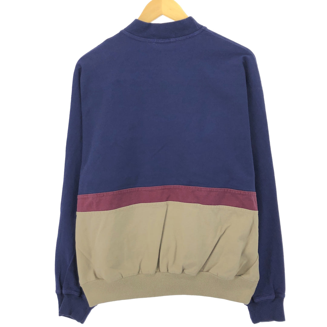 PROPERTY OF Long Sleeve T-Shirt, Made in USA, Men's Size L cotton navy blue type Vintage Second Hand