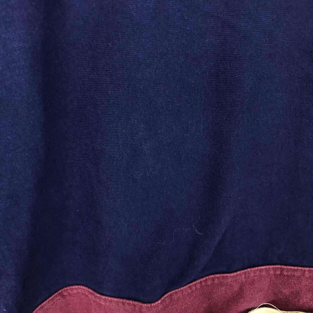 PROPERTY OF Long Sleeve T-Shirt, Made in USA, Men's Size L cotton navy blue type Vintage Second Hand