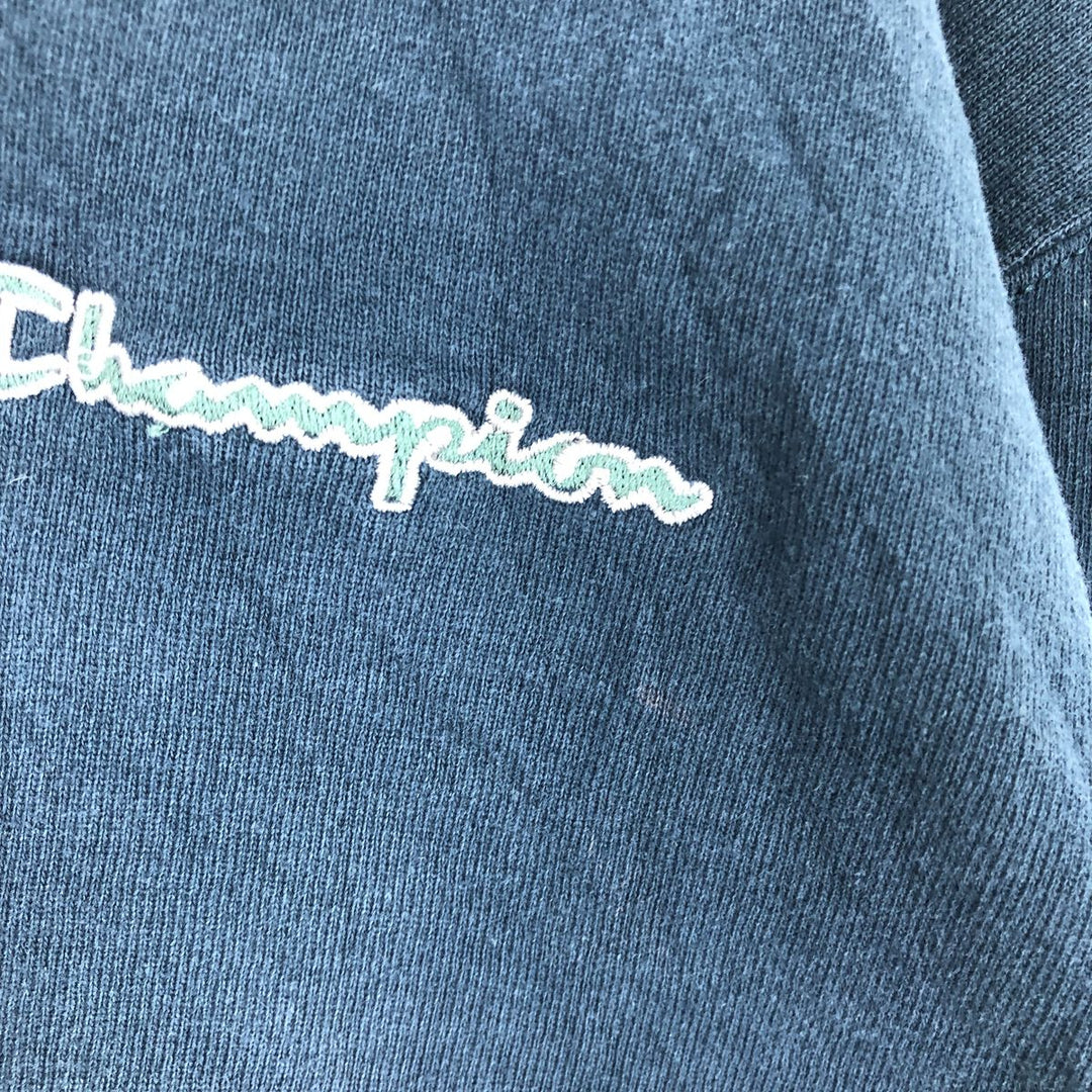 90'S Champion Henley neck one point logo sweatshirt sweatshirt men's XXL equivalent vintage / eaa410615