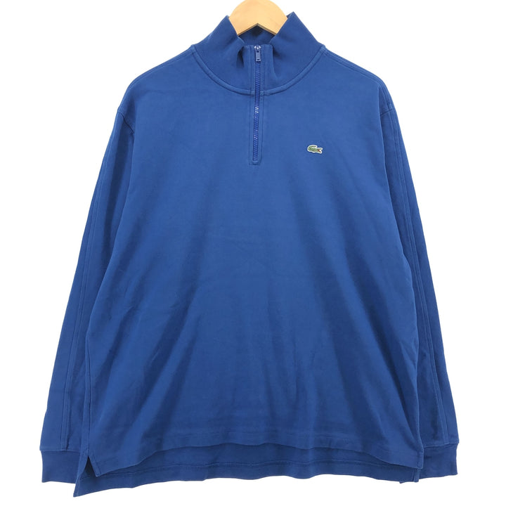 Lacoste LACOSTE French design half zip sweatshirt trainer men's XXL /eaa410657