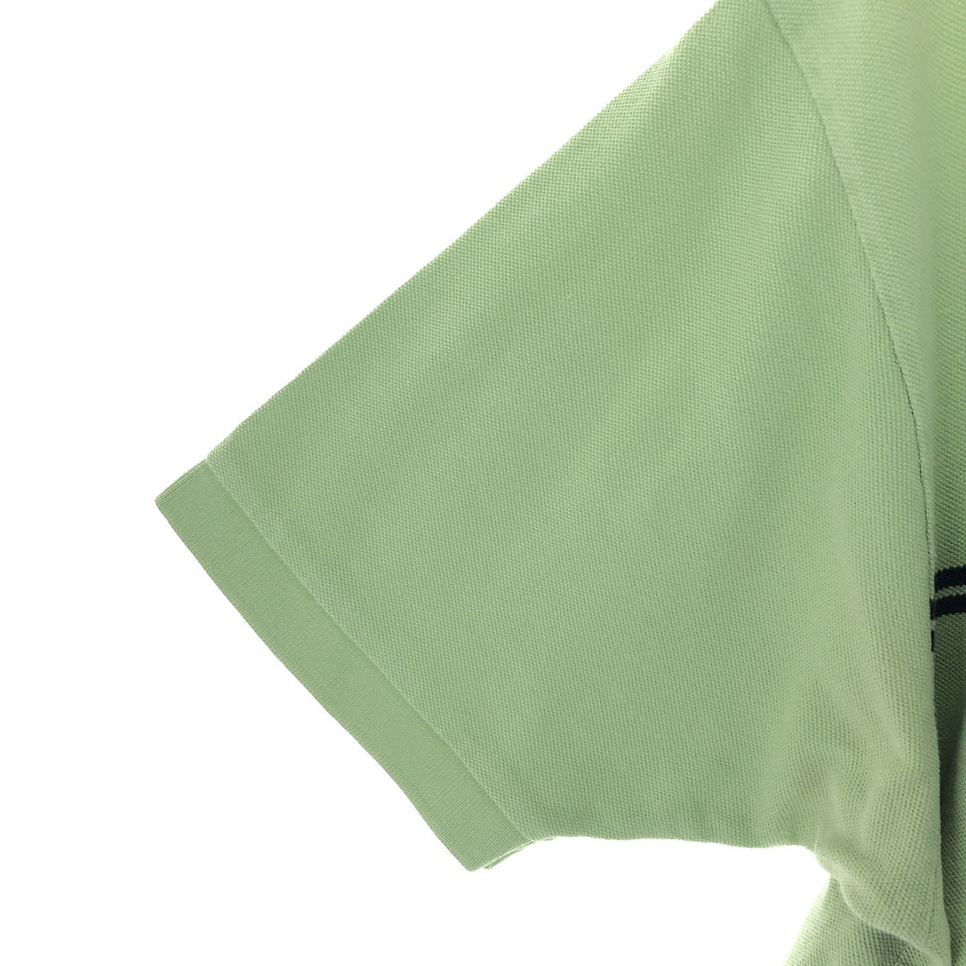 NAUTICA short sleeve polo shirt, men's XL cotton green type yellow green Vintage Second Hand