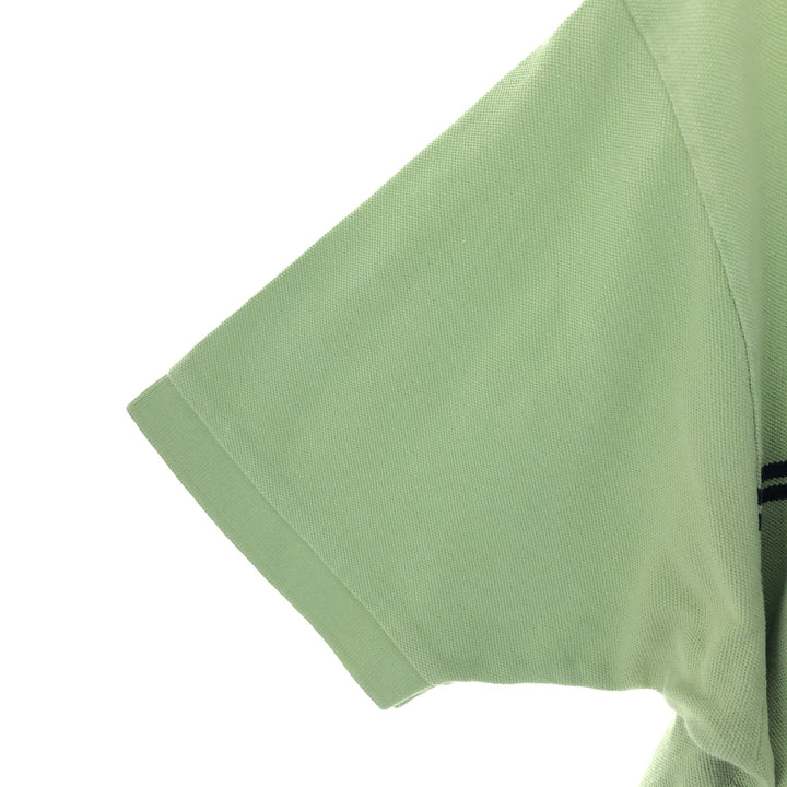 NAUTICA short sleeve polo shirt, men's XL cotton green type yellow green Vintage Second Hand