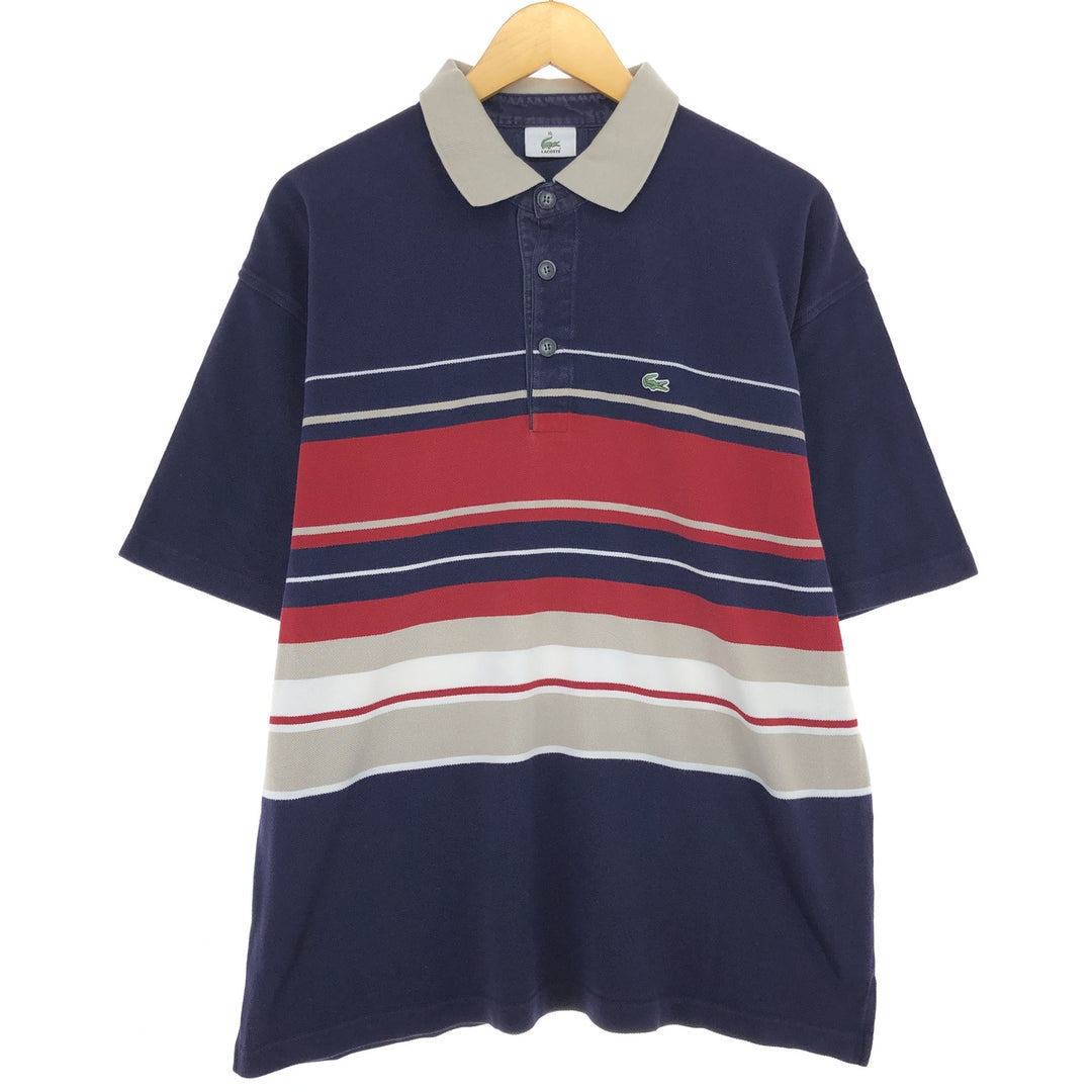 Lacoste LACOSTE Short Sleeve Striped Polo Shirt Men's XL /eaa410710