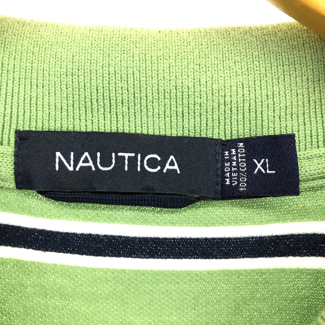 NAUTICA Short Sleeve Striped Polo Shirt Men's XL / eaa410737