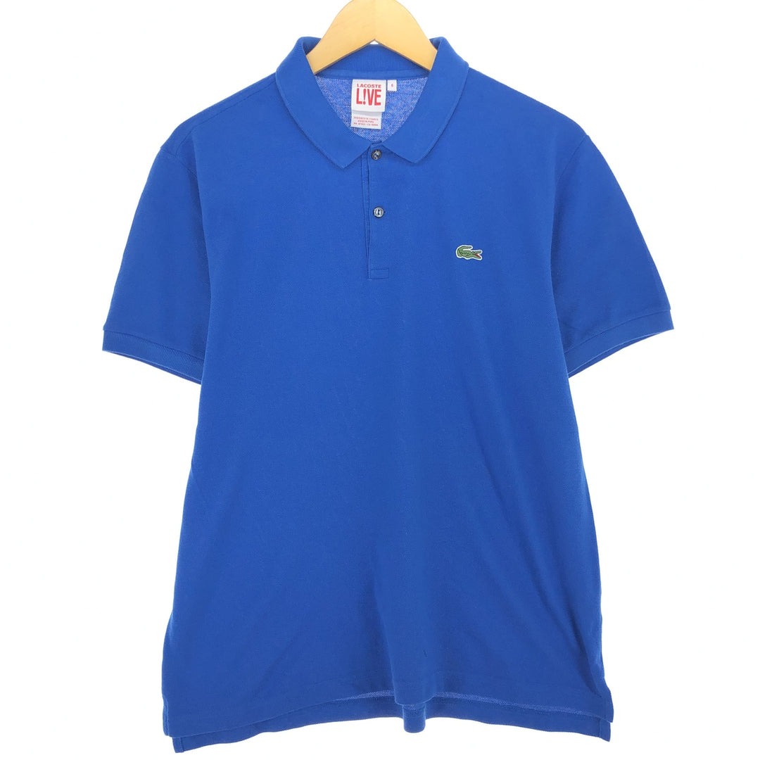 Lacoste LACOSTE LIVE French Design Short Sleeve Polo Shirt Size 6 Men's M /eaa410741