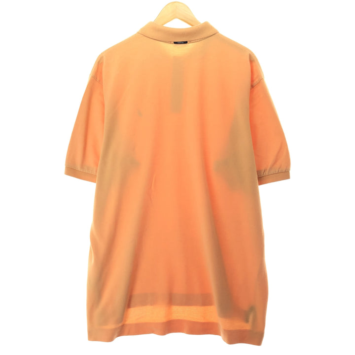 NAUTICA short sleeve polo shirt, men's XL cotton orange type Vintage Second Hand