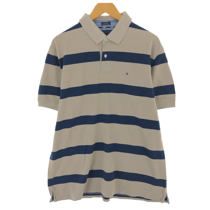 Tommy Hilfiger TOMMY HILFIGER CUSTOM FIT short sleeve striped polo shirt men's XL equivalent /eaa410755