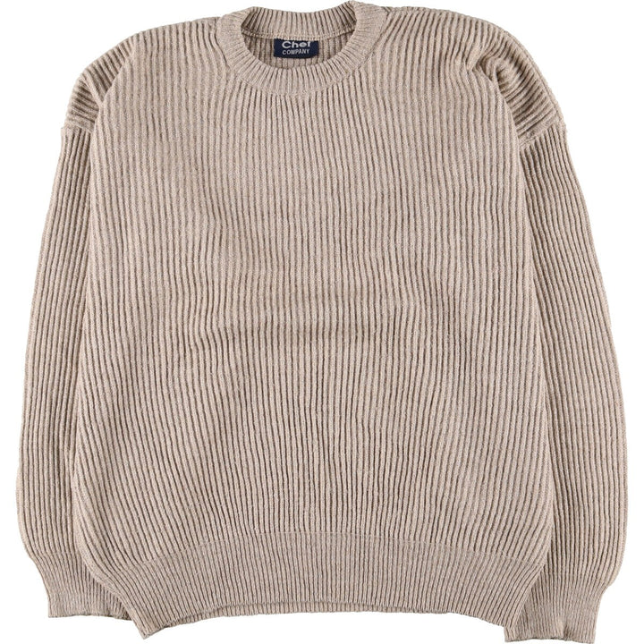 Ribbed knit sweater, men's size XXL unclear Beige type Vintage Second Hand