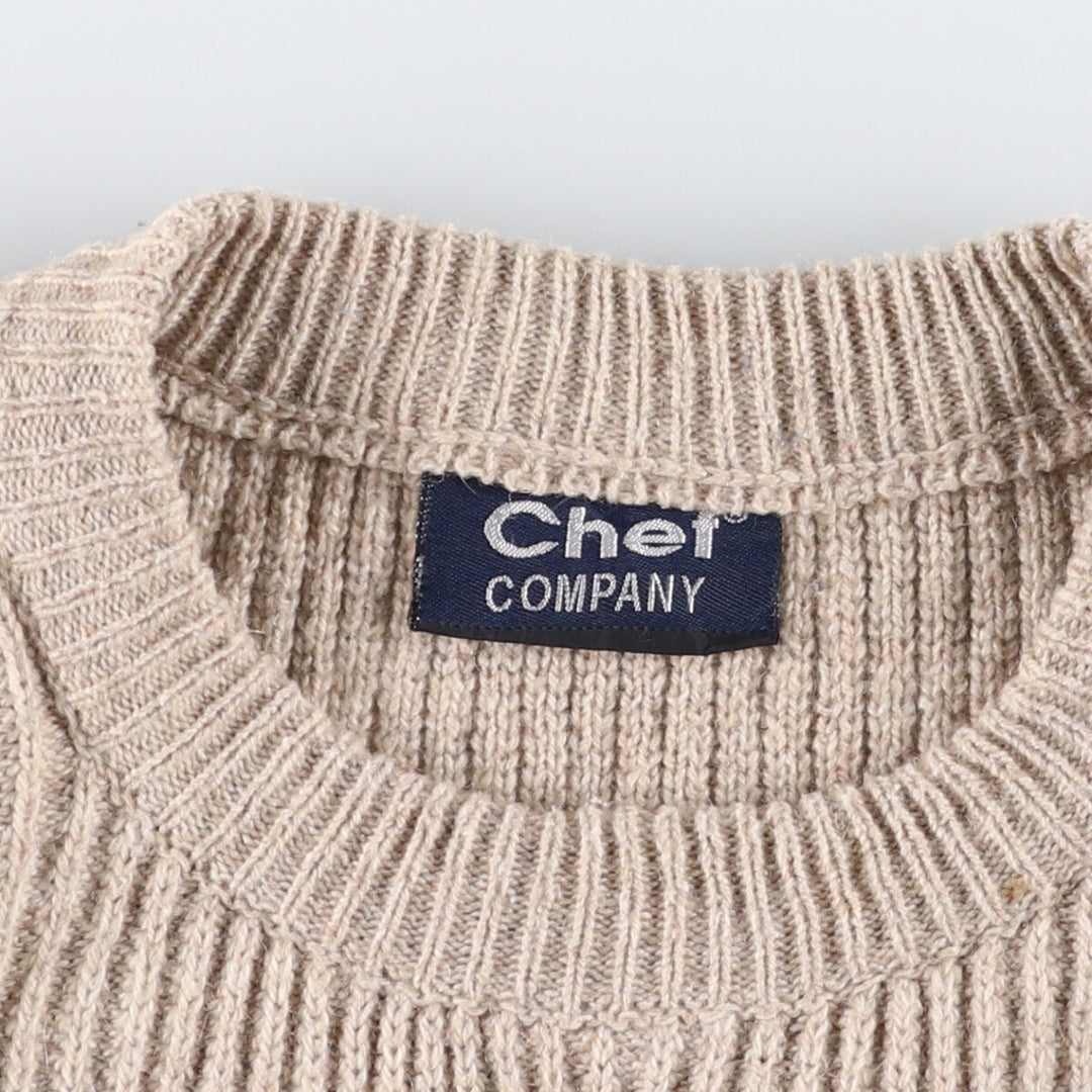 Ribbed knit sweater, men's size XXL unclear Beige type Vintage Second Hand