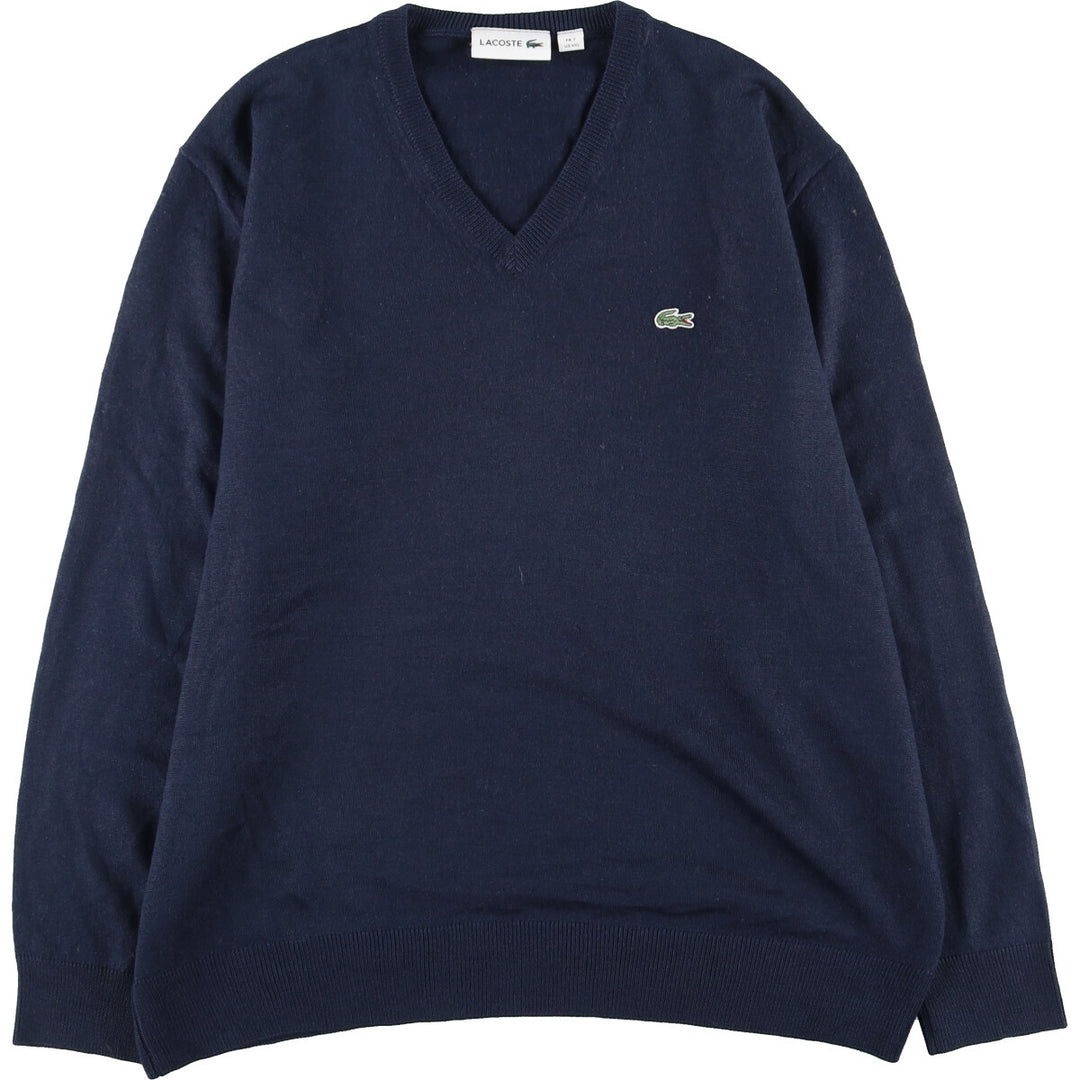 Lacoste LACOSTE V-neck acrylic knit sweater Men's XXL /eaa410814